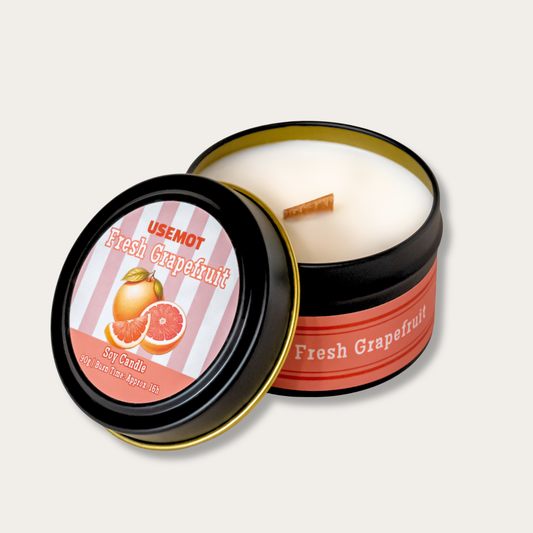 フレッシュグレープフルーツ - デスク缶キャンドル